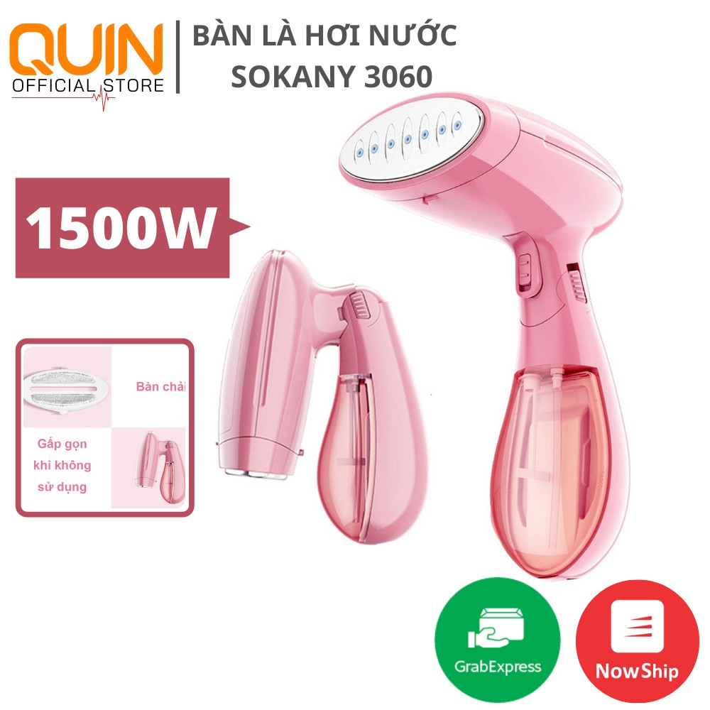 Bàn là - Bàn ủi hơi nước cầm tay gấp gọn Sokany3060 công suất 1500W [ BẢO HÀNH 1 NĂM ]