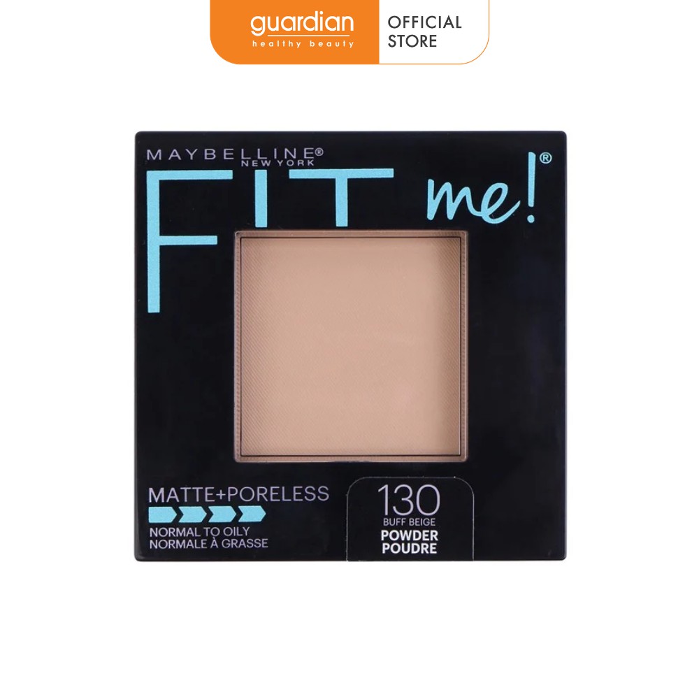 Phấn Mịn Lì Tự Nhiên Maybelline Fit Me Matte + Poreless (8.5g) - Tông 130 Buff Beige cho da sáng