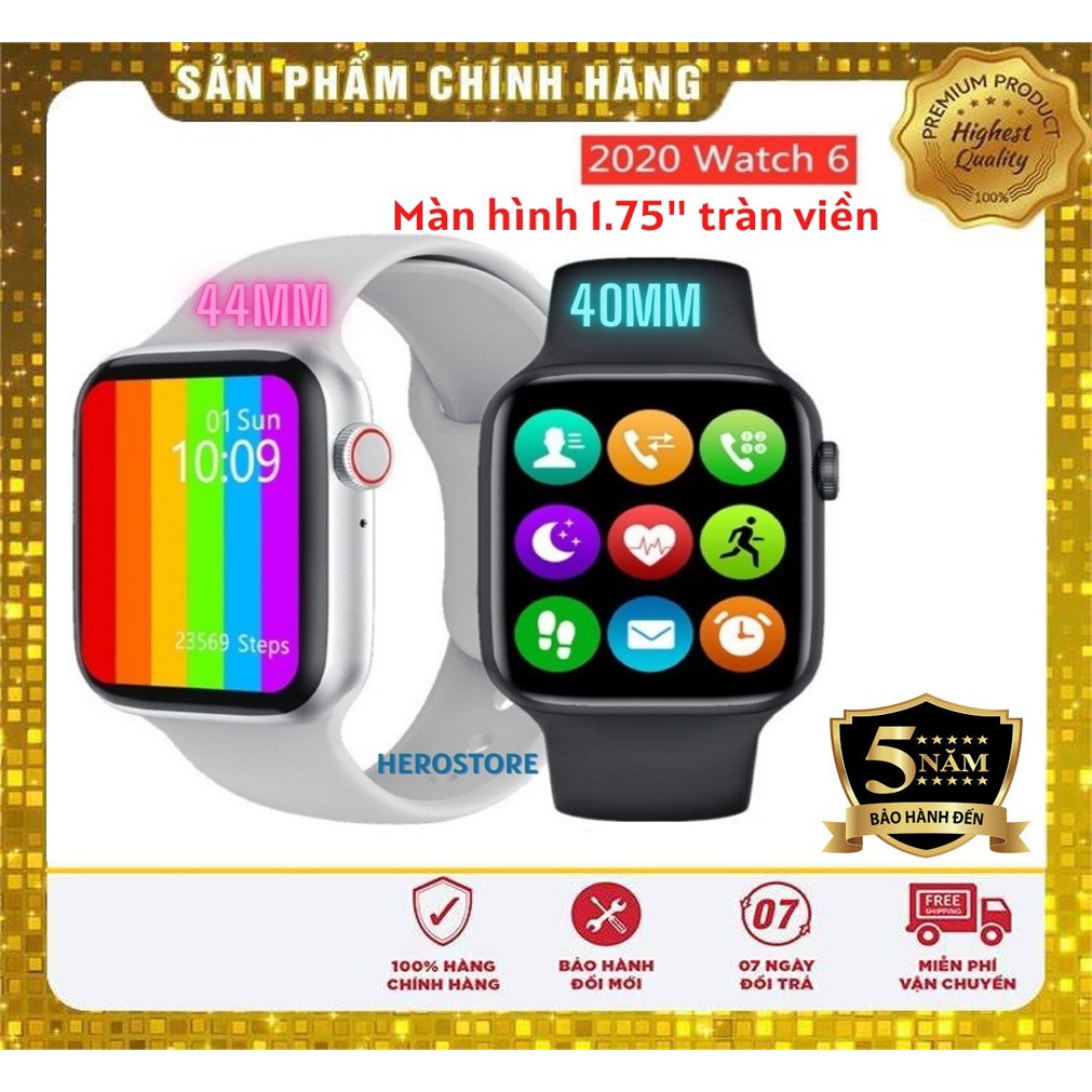 Đồng Hồ Thông Minh Watch 6 Series 6 W26 bluetooth 5.0 Theo dõi sức khỏe Kháng nước IP68 thông tin trên phần mô tả