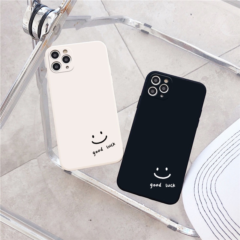 Ốp lưng IPhone Mặt cười Luck Cạnh vuông 6/6s/6Plus/6sPlus/7/8/7Plus/8Plus/x/xs/xr/xsmax/11/11pro/12/13/14Pro/Plus/ProMax