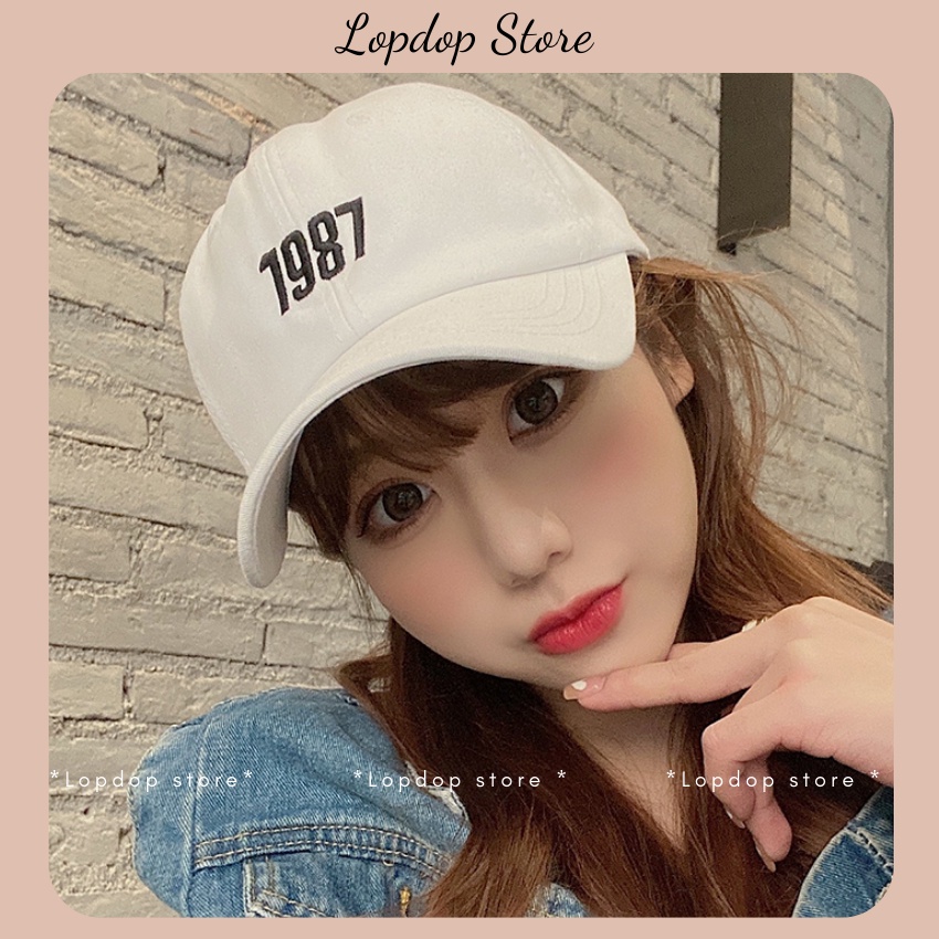 Mũ lưỡi trai thêu năm 1987 độc đáo -LOPDOP OFFICAL MU74