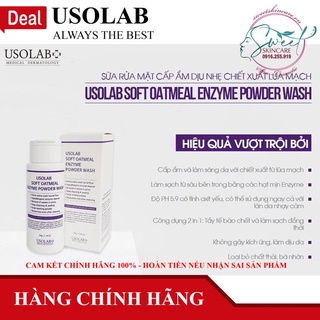 Sữa rửa mặt dạng bột Usolab Soft Oatmetal Enzyme Powder Wash Usolab