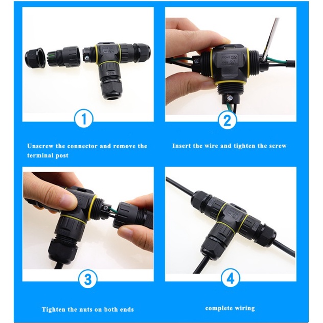 NỐI DÂY ĐIỆN NGOÀI TRỜI CHỐNG NƯỚC IP68 NHIỀU NHÁNH