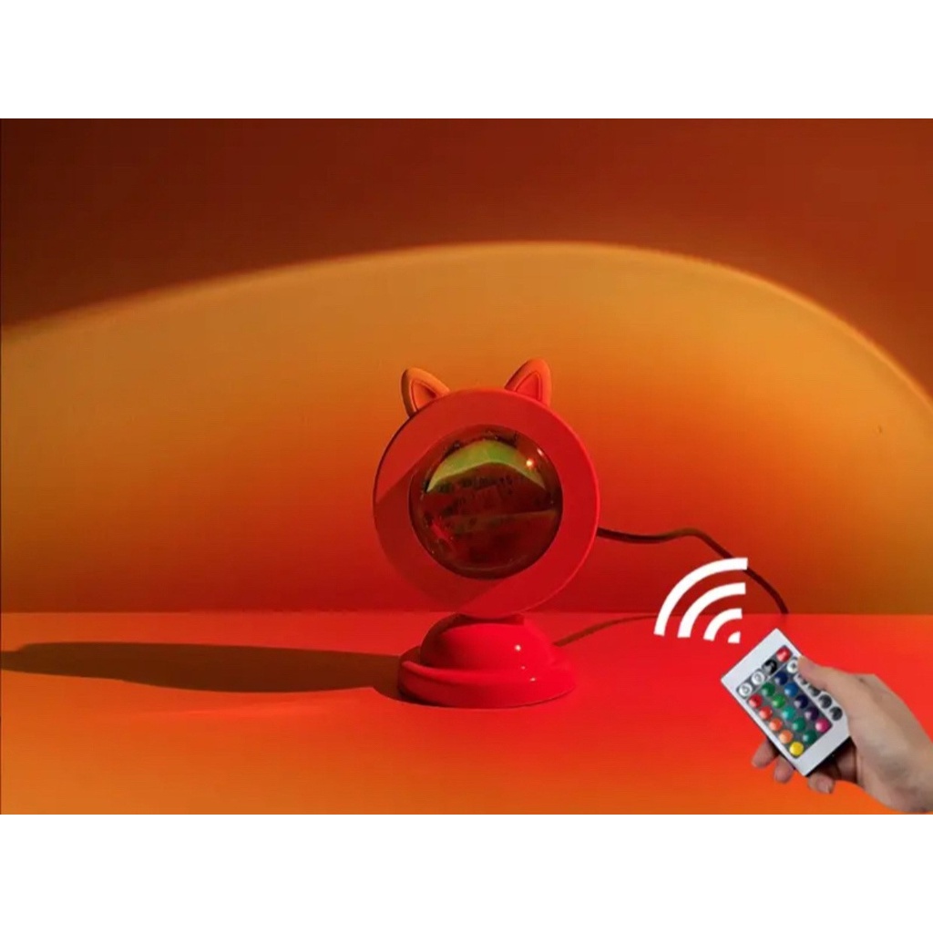 Đèn Chiếu Led Hiệu Ứng Hoàng Hôn Cầu Vòng Tiktok Chụp Ảnh Đèn Ngủ