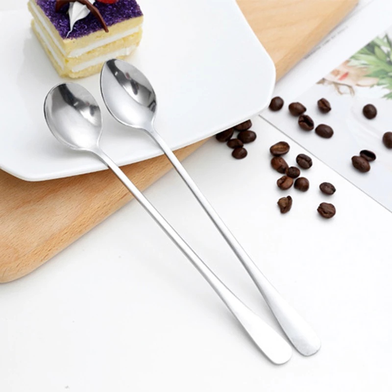 Muỗng khuấy trà cà phê bằng thép không gỉ dài 18cm