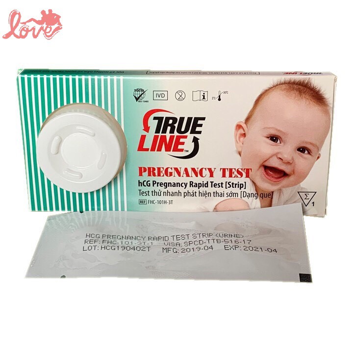 BỘ 2 TEST THỬ THAI NHANH TẠI NHÀ TRUELINE 2 HỘP