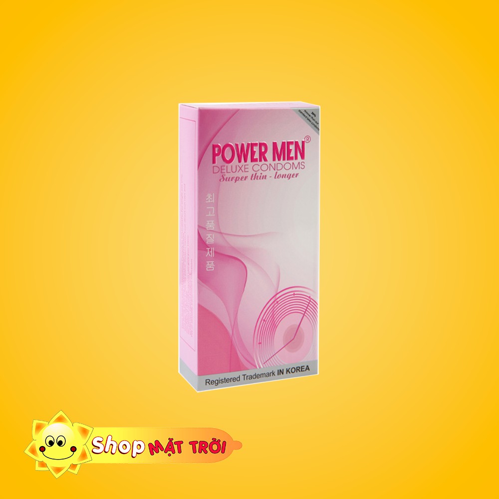 Bao cao su Powermen Ultrathin hồng kéo dài thời gian