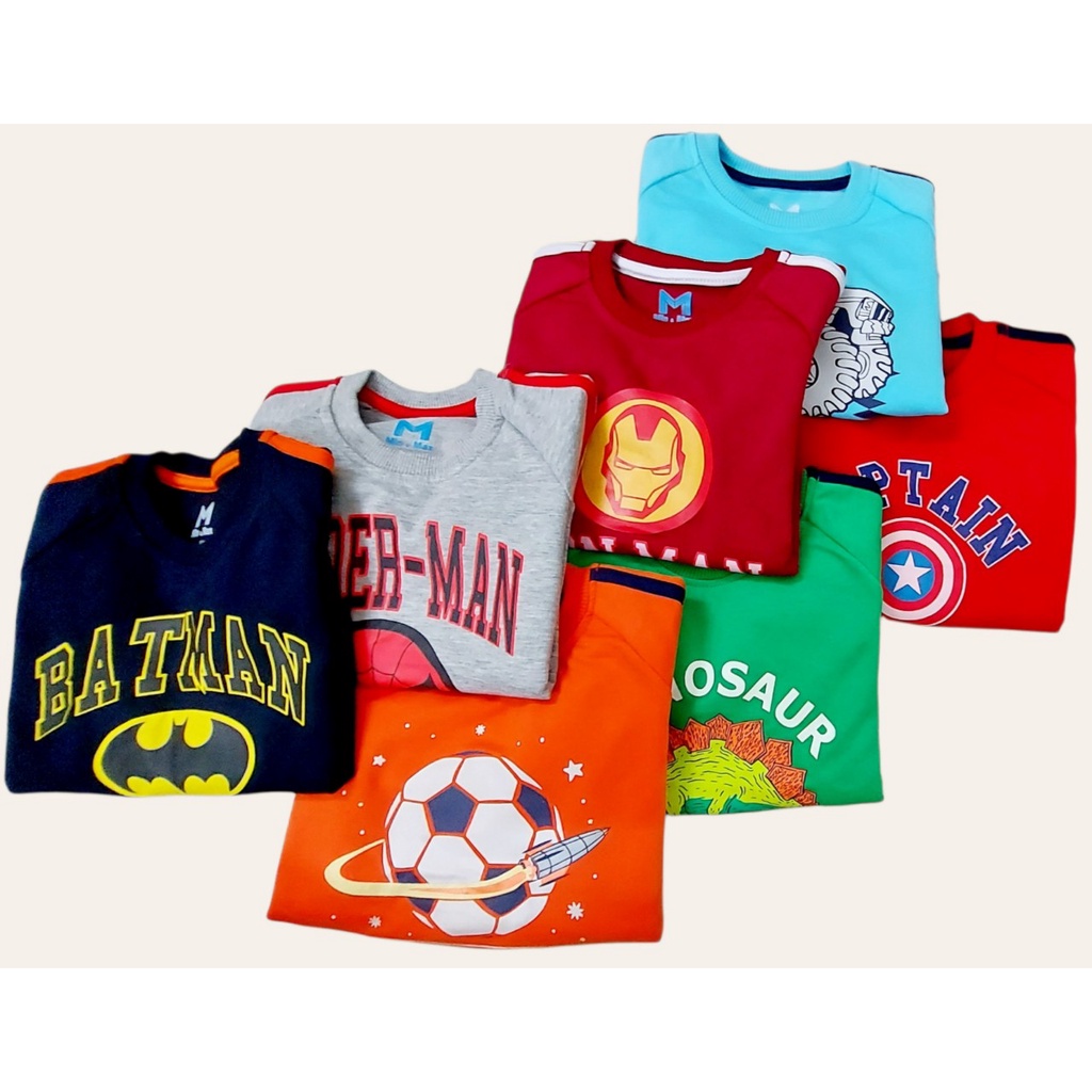 Áo nỉ da cá cho bé trai sz 3T - 10T  siêu đẹp