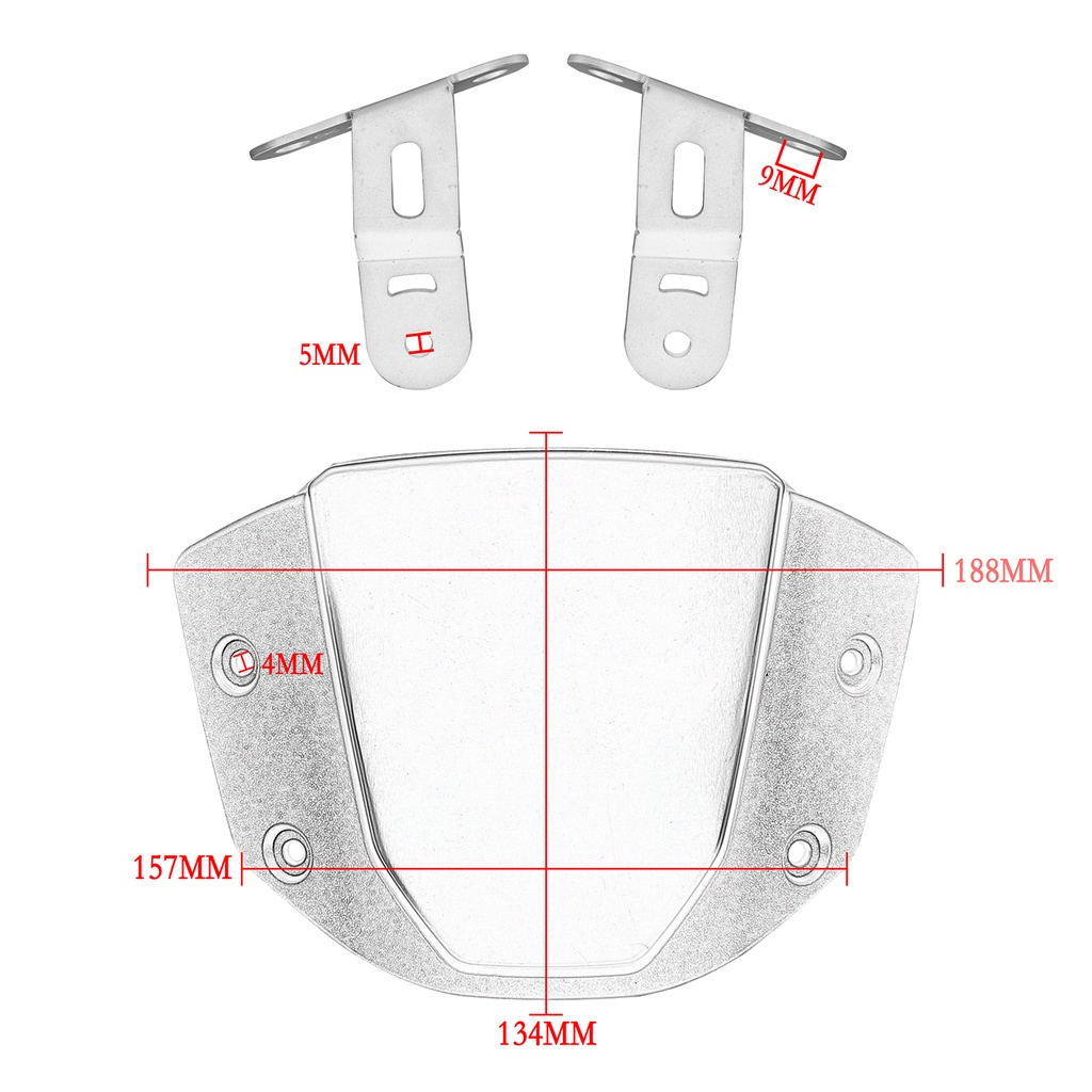 Kính Chắn Gió Chuyên Dụng Cho Xe Mô Tô Honda CB650R CB1000R CB300R CB 650R 1000R CB 150R