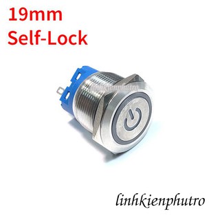 Nút Nhấn Nguồn Tự Khóa 19mm Có Đèn 220VAC