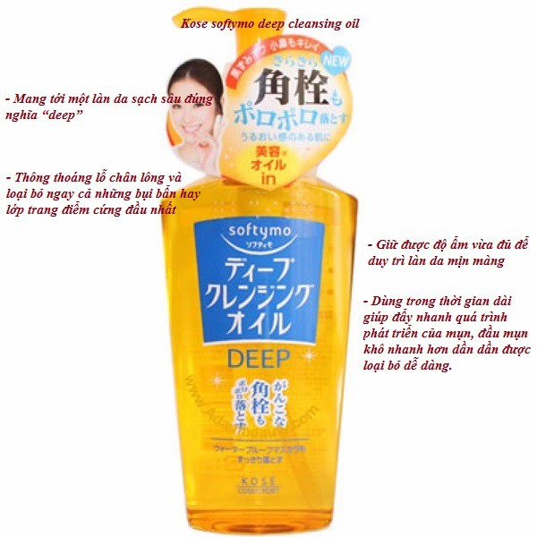 Dầu tẩy trang Kose Softymo Cleansing Oil 230ml