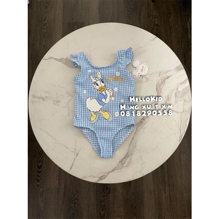 B320 - Bộ bơi kẻ vịt daisy bé gái