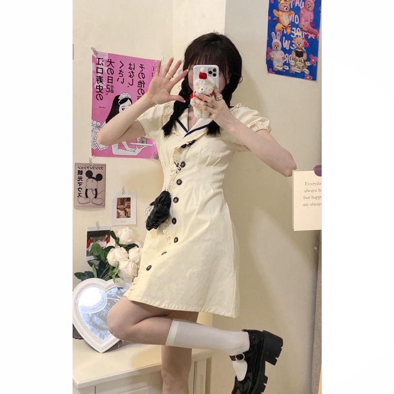 Váy Ulzzang Hải Quân Thời Trang Nữ 2021