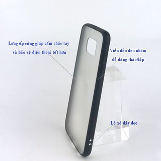 Ốp lưng trong nhám viền đen cho samsung a01, a10, a10s, a11, a20, a20s, a21s a30, a31, a50, a51, a70, a71, a80,...