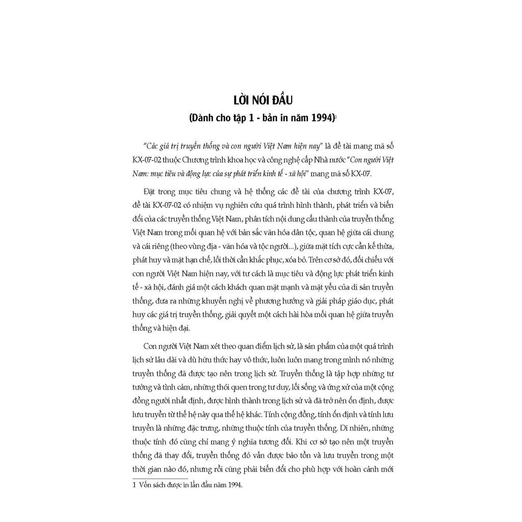 Sách - Các Giá Trị Truyền Thống Và Con Người Việt Nam Hiện Nay | BigBuy360 - bigbuy360.vn