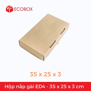 25 hộp carton nắp gài ed4 - 35x25x3cm