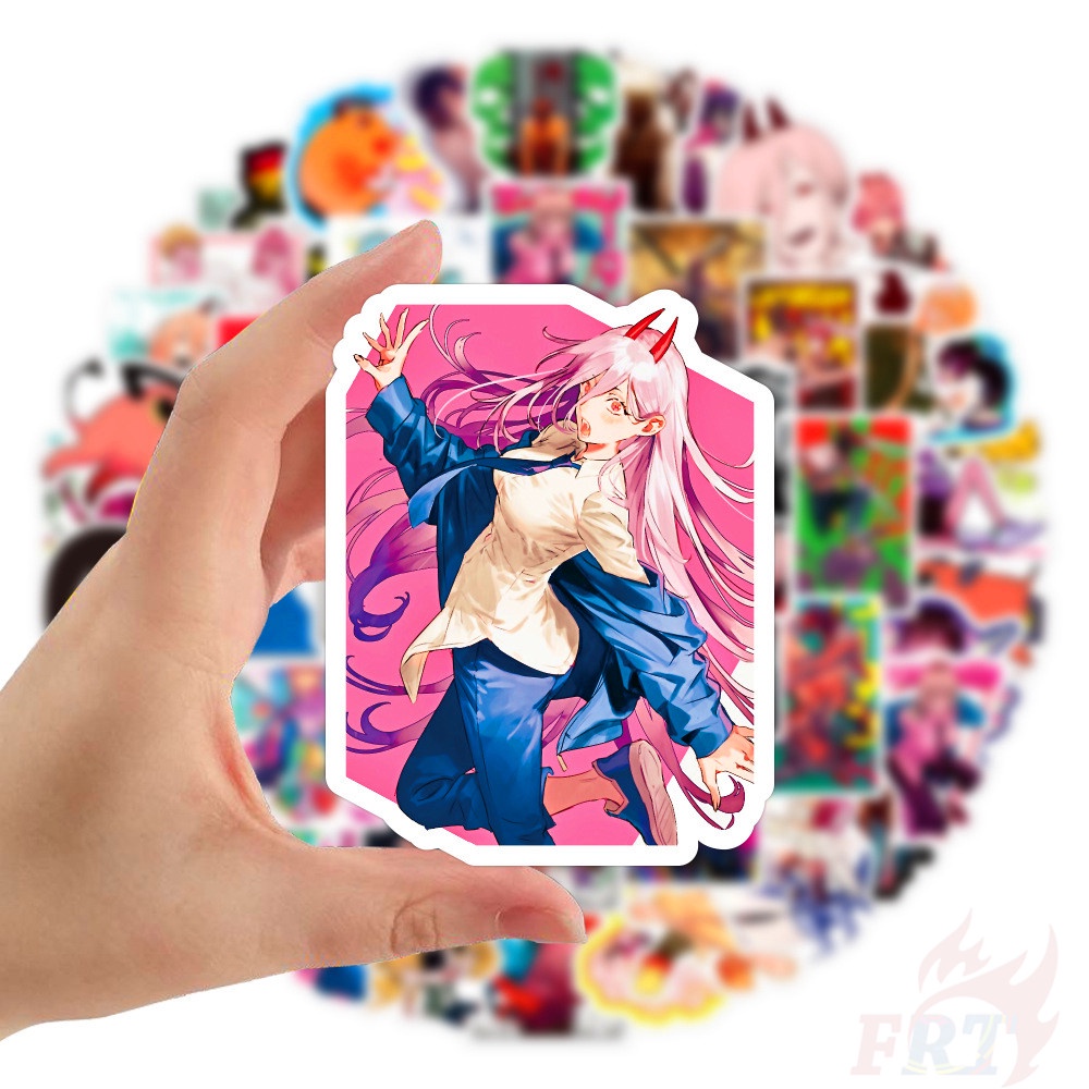 50Pcs/Set ❉ Chainsaw Man - Series 04 Anime Cartoon Stickers ❉ Pochita DIY Fashion Mixed Waterproof Doodle Decals Stickers
