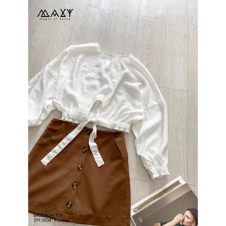 ÁO - BACK BOW TOP - Áo kiểu cột nơ sau eo