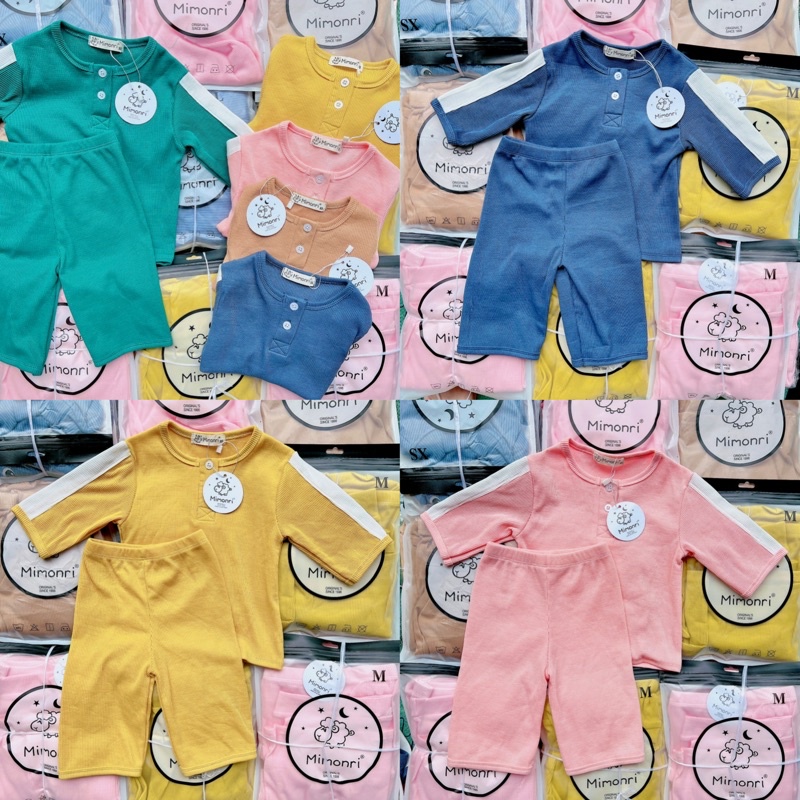 Bộ tay lửng quần lửng cho bé  quần áo trẻ em freeship