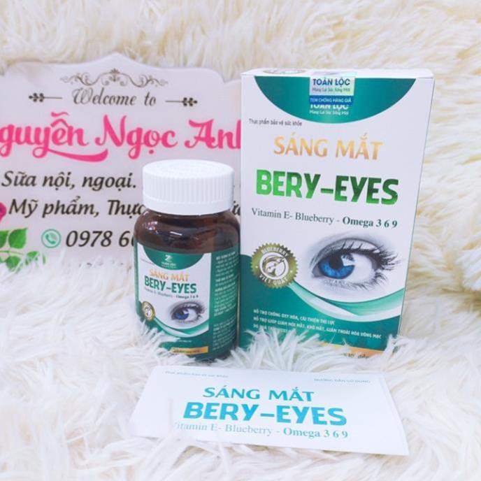 Viên uống sáng mắt Bery Eyes hộp 30 viên