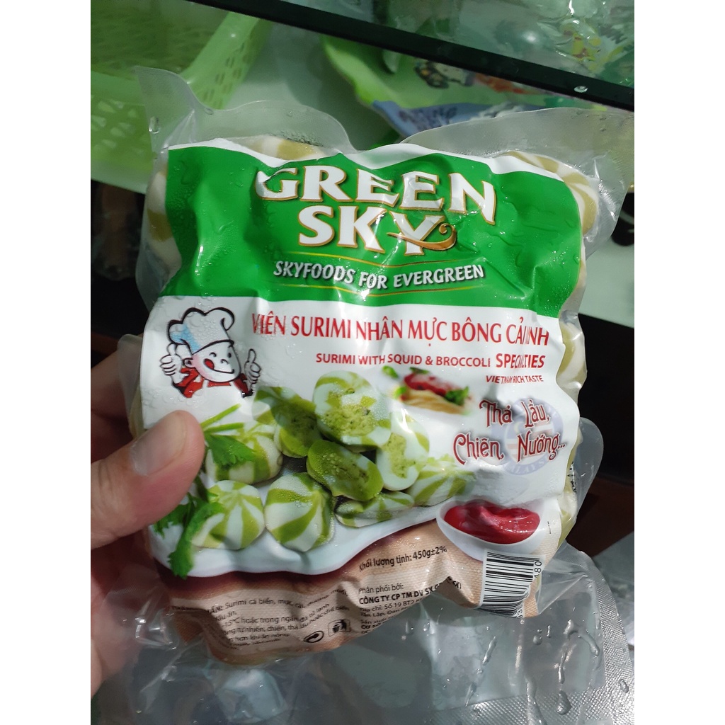 Viên Thả Lẩu Surimi nhân mực bông cải xanh (Chỉ nhận giao hàng tại Hà Nội)