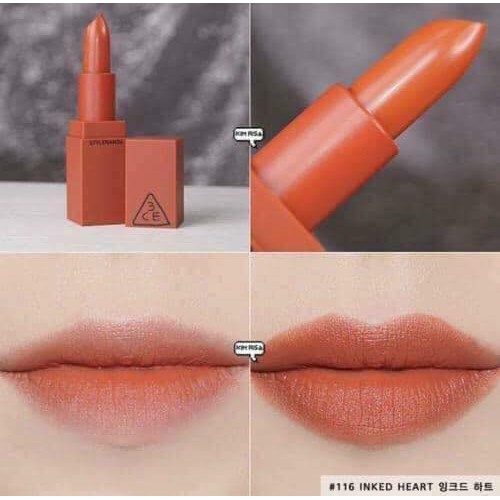 Son 3CE MOOD RECIPE màu 116 INKED HEART | BigBuy360 - bigbuy360.vn