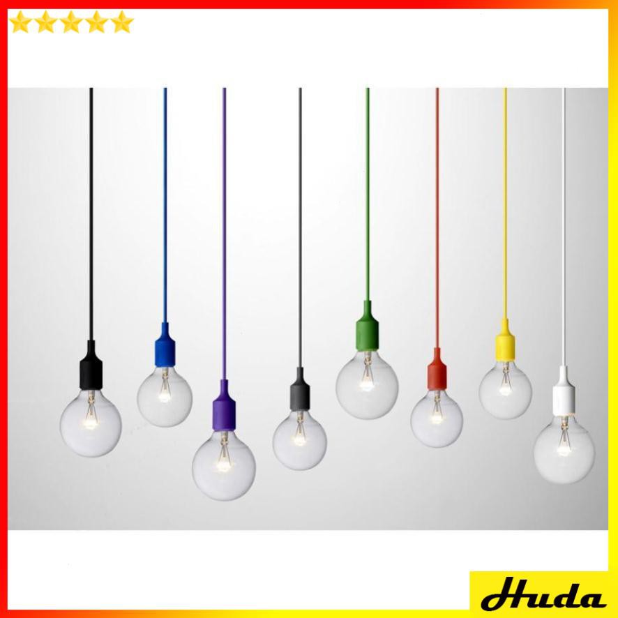 Bộ 6 dây đèn thả nhiều màu sắc E27 - Không bao gồm bóng