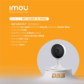 Camera Wifi không dây IMOU C22EP | C22SP 2MP phát hiện con người, nói chuyện 2 chiều, thông báo báo động, hôc trợ thẻ