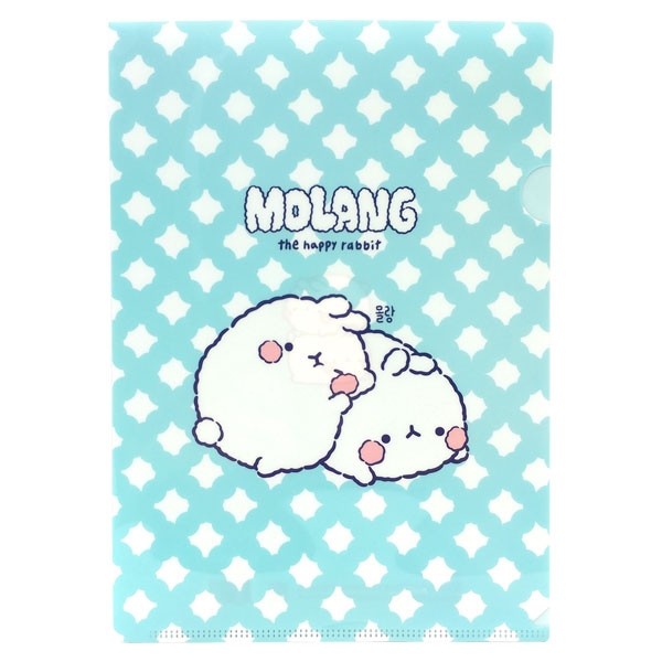 Bìa Lá Magic Ver.3 Size L Molang - Xanh Da Trời