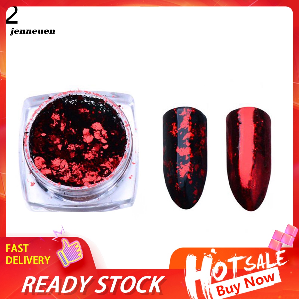 [Hàng mới về] Hộp kim tuyến lá nhôm lấp lánh 0.2g trang trí móng tay nghệ thuật