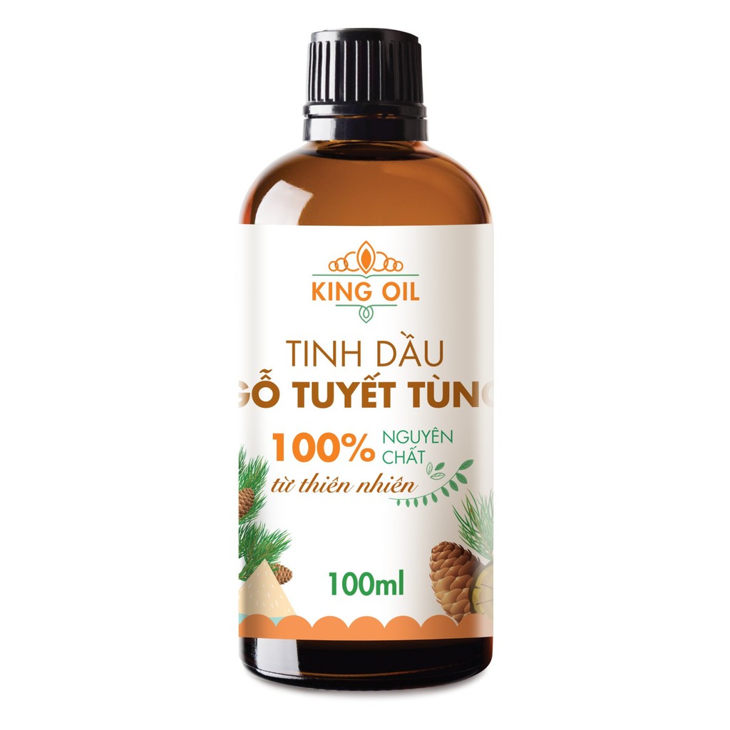 Tinh dầu gỗ Tuyết Tùng (gỗ Hoàng Đàn) nguyên chất Organic từ thiên nhiên - KingOil