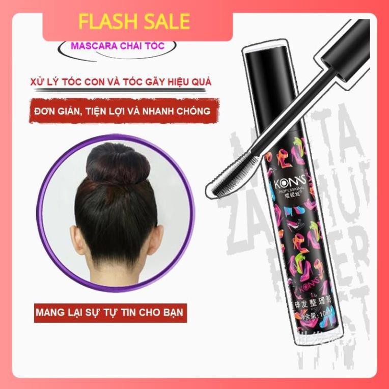 Chuốt tóc Mascara tạo kiểu tóc vuốt tóc con ngọn vào nếp