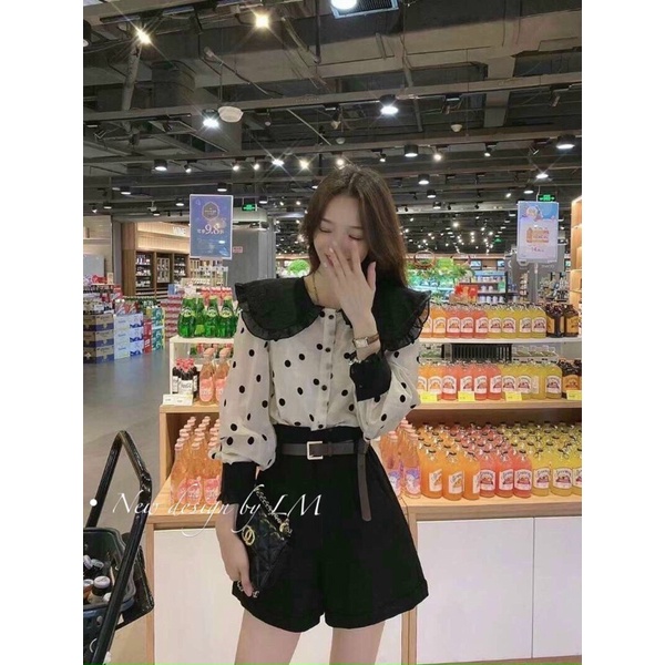 SƠ MI CHẤM BI XINH LẮM Ạ HÀNG ĐẸP