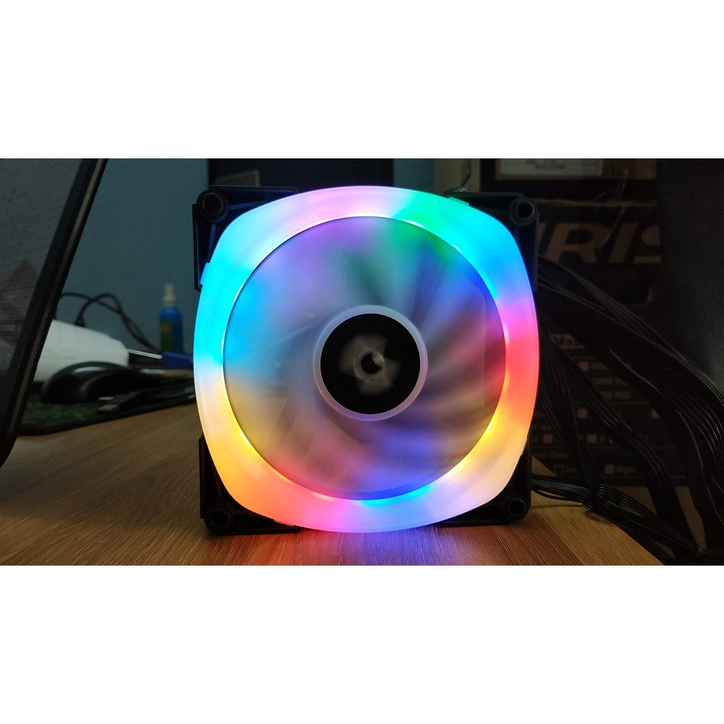 Quạt tản nhiệt Fan S12R Xigmatek RGB Auto chế độ hiển thị Led New chính hãng Mai Hoàng