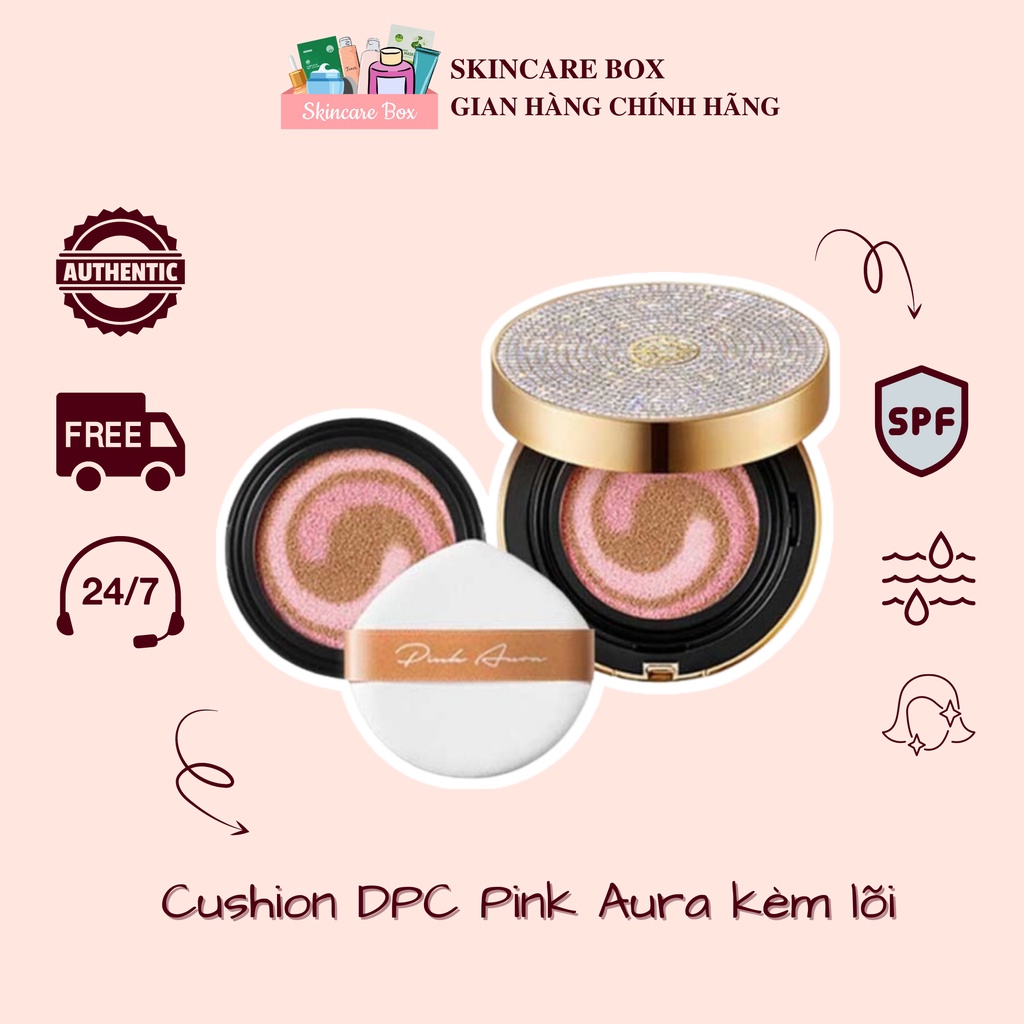 [KÈM LÕI] PHẤN NƯỚC DPC PINK AURA CUSHION