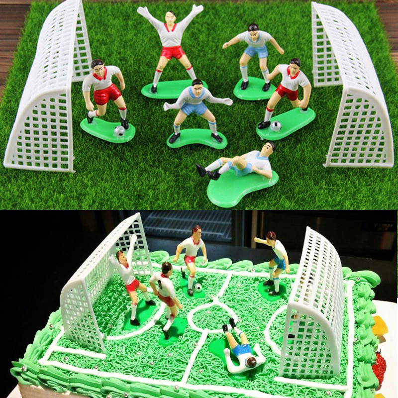 dụng cụ trang trí bánh sinh nhật [FREESHIP] đội bóng tý hon nhựa