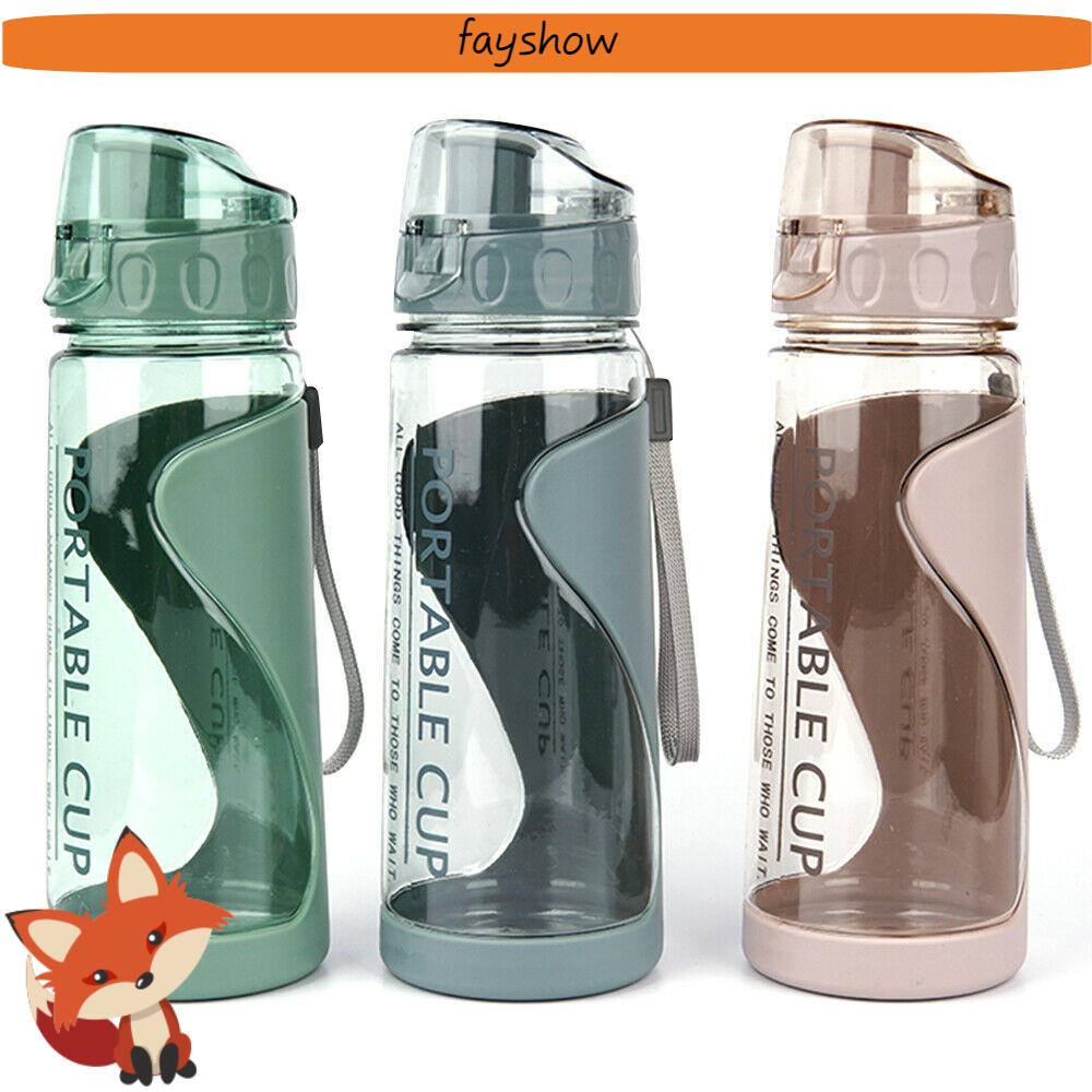 Bình Nước Thể Thao Bằng Nhựa Trong Suốt Nhiều Màu Sắc 500ml