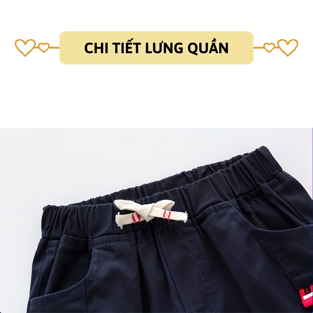 Quần short Kaki bé trai 27Kids WELLKIDS Quần đùi nam cho trẻ từ 2-10 tuổi BSKK2