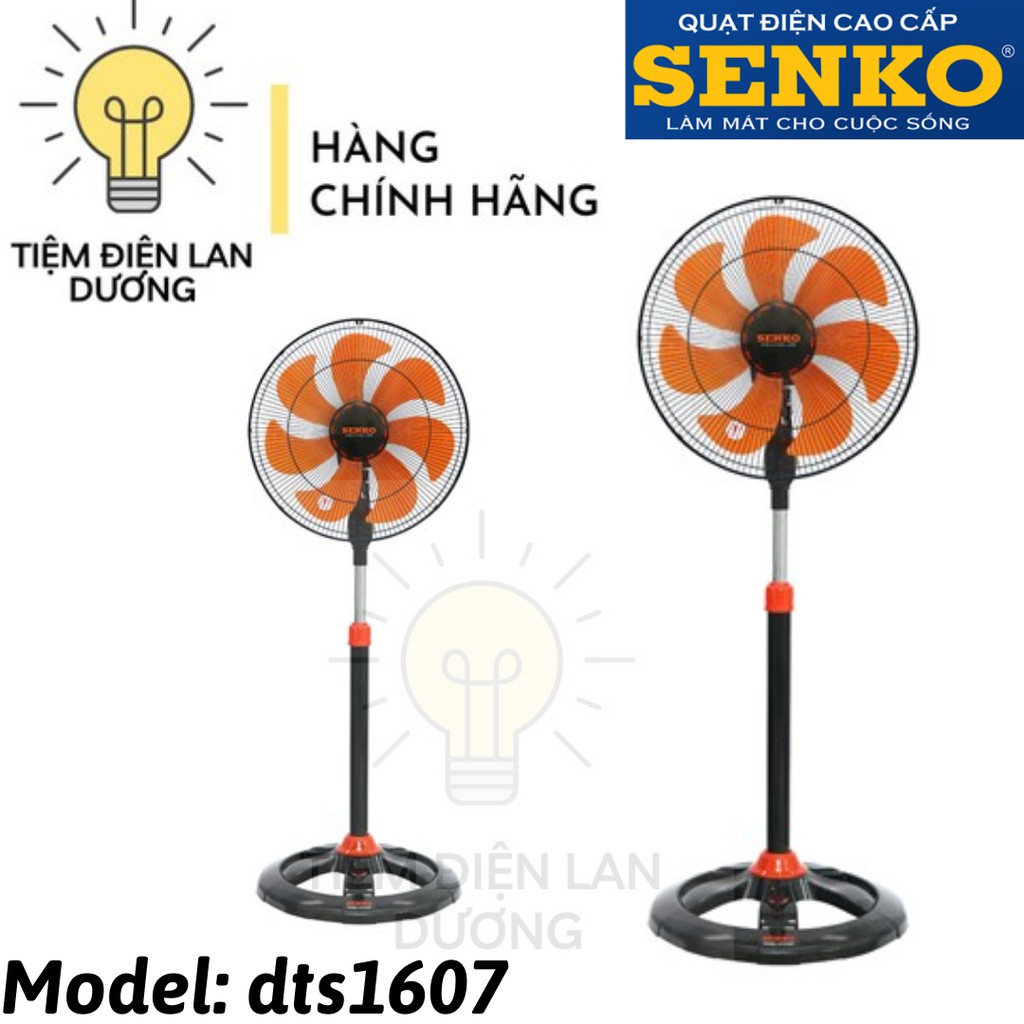 [SHIP SIÊU TỐC 1H] Quạt đứng thân sắt SenKo DTS1607