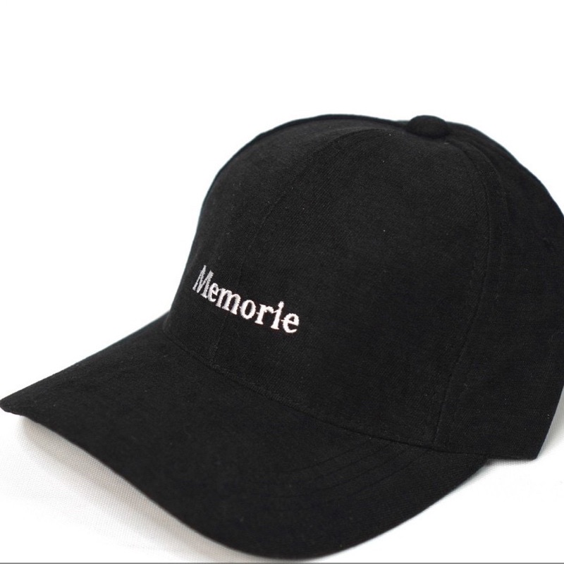 Nón Kết Nhung Vải Mịn Thêu Chữ Memorle Phong Cách Ulzzang Nam Nữ