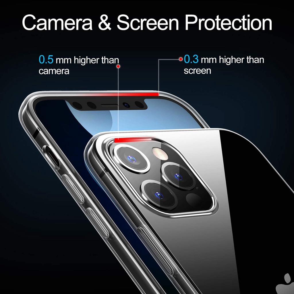 Ốp lưng dẻo Trong suốt không ố vàng Ốp Điện Thoại cho iPhone 15 14 13 12 11 7 8 6 6s Pro Max 13 12 Mini Plus X Xs Max XR