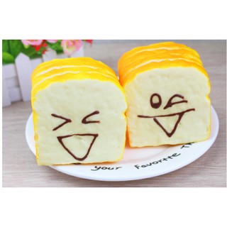 Squishy Bánh Mì Cắt Lát Cảm Xúc