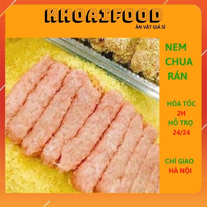NEM CHUA RÁN TRẦN CÔNG CHÂU vỏ giòn, ăn vặt phố cổ Hà Nội