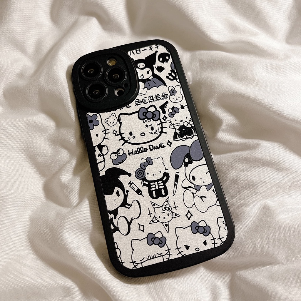 Ốp Điện Thoại Chống Sốc In Hình Gấu Và Bướm Dễ Thương Cho iPhone 14 / 13 / 12 / 11 / XS / 8P / 7 / 6P