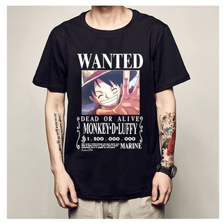 Áo Thun One Piece In Hình Lệnh Truy Nã Luffy Mới Nhất