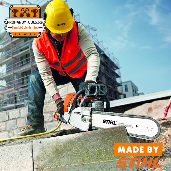 Máy Cắt Tường Bê Tông STIHL GS 461 Đồng Bộ Lam Xích 16in