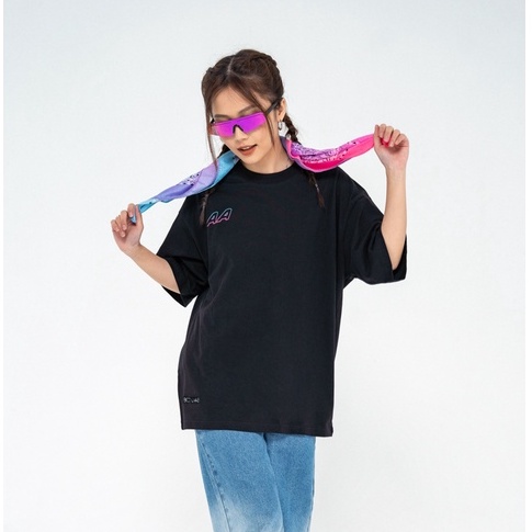 Áo Thun BOO Unisex Dáng Oversized Màu Đen Cá Tính IN Graphic BOOLAAB