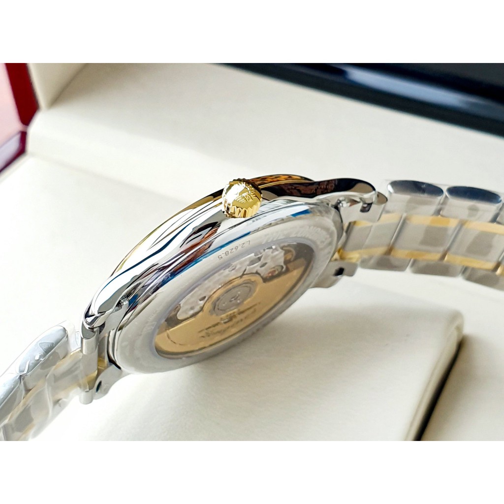 Đồng hồ nam chính hãng Longines Master Collection Diamond Demi 18kt L26285777 - Máy cơ tự động Thụy Sĩ - Viền vàng 18k