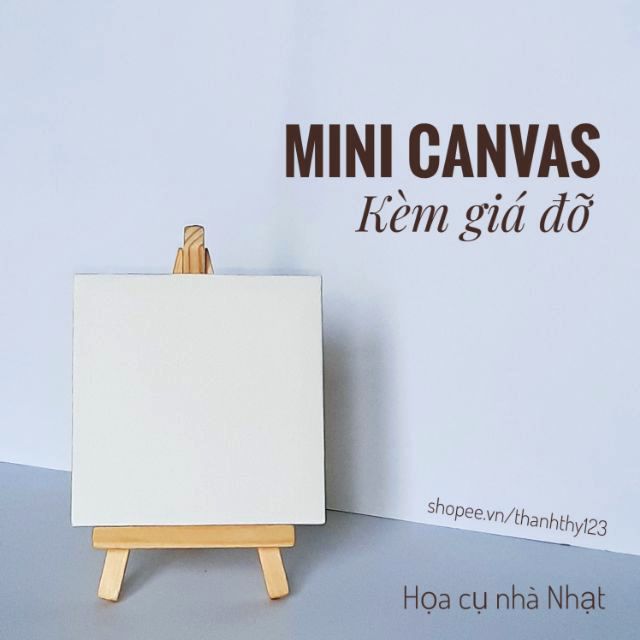 Bảng vải canvas mini 10×10 kèm giá đỡ