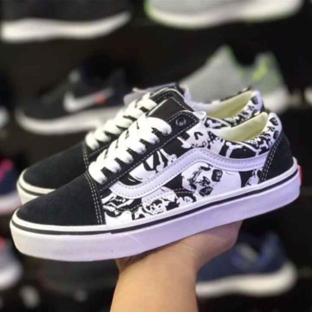 Giày VAN ĐẦU LÂU, vanss học sinh bèn đẹp , Đế cao su và vải in cao cấp, tăng chiều cao full sz 36-43